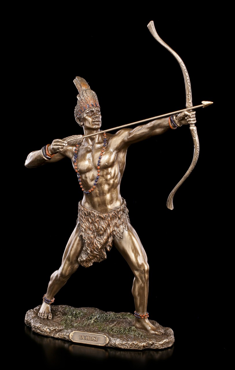 Ochosi Figur - Göttlicher Jäger mit Pfeil und Bogen
