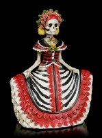 Skeleton Figurine - Red Senorita DOD