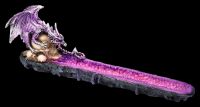 Incense Burner Dragon - Purple Guardian