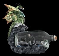 Dragon Figurine with Ship in a Bottle - The Adventure