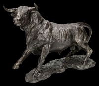 Stierfigur - Kraftvoller Bulle in Antik-Optik