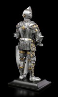 Knight Figurine with Sword and Lion Shield