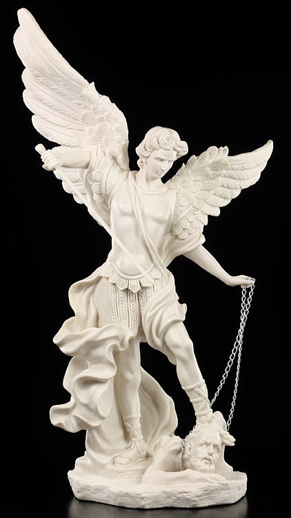 Archangel Michael Statue white
