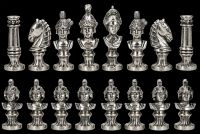 Chess Figurines Roman Busts - Metal