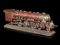 Red Railway Locomotive Figurine