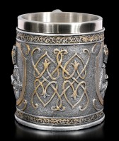 Tankard - Crusader holds Sword - silver colored