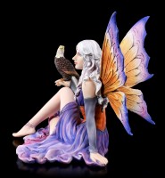 Elfen Figur - Salma sitzend mit Adler