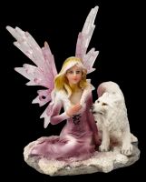 Fairy Figurines Set of 2 - Rosa Fairies with Wolf Babies