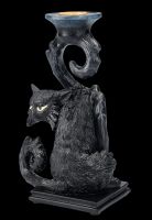 Kerzenhalter - Schwarze Katze Spite