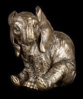 Small Sitting Elephant Figurine - Nelly