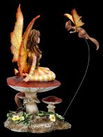 Fairy Figurine with Dragon - Fluttering Friends