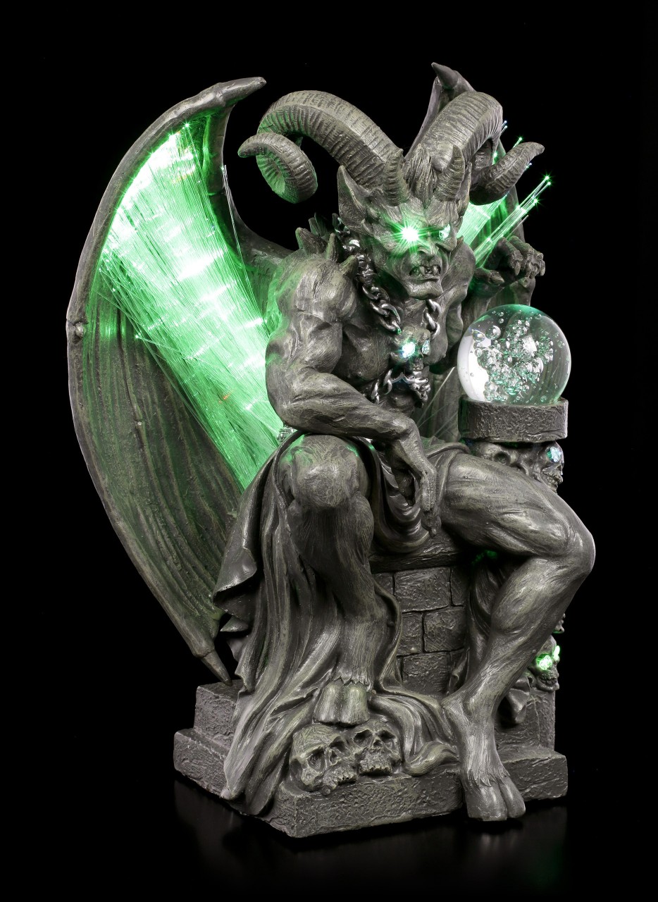 Devil Figurine with LED Lighting