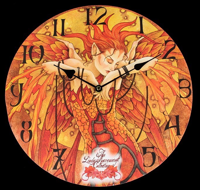 Fairy Wall Clock - Phoenix Rising