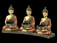 Buddha Tripple Tealight Holder