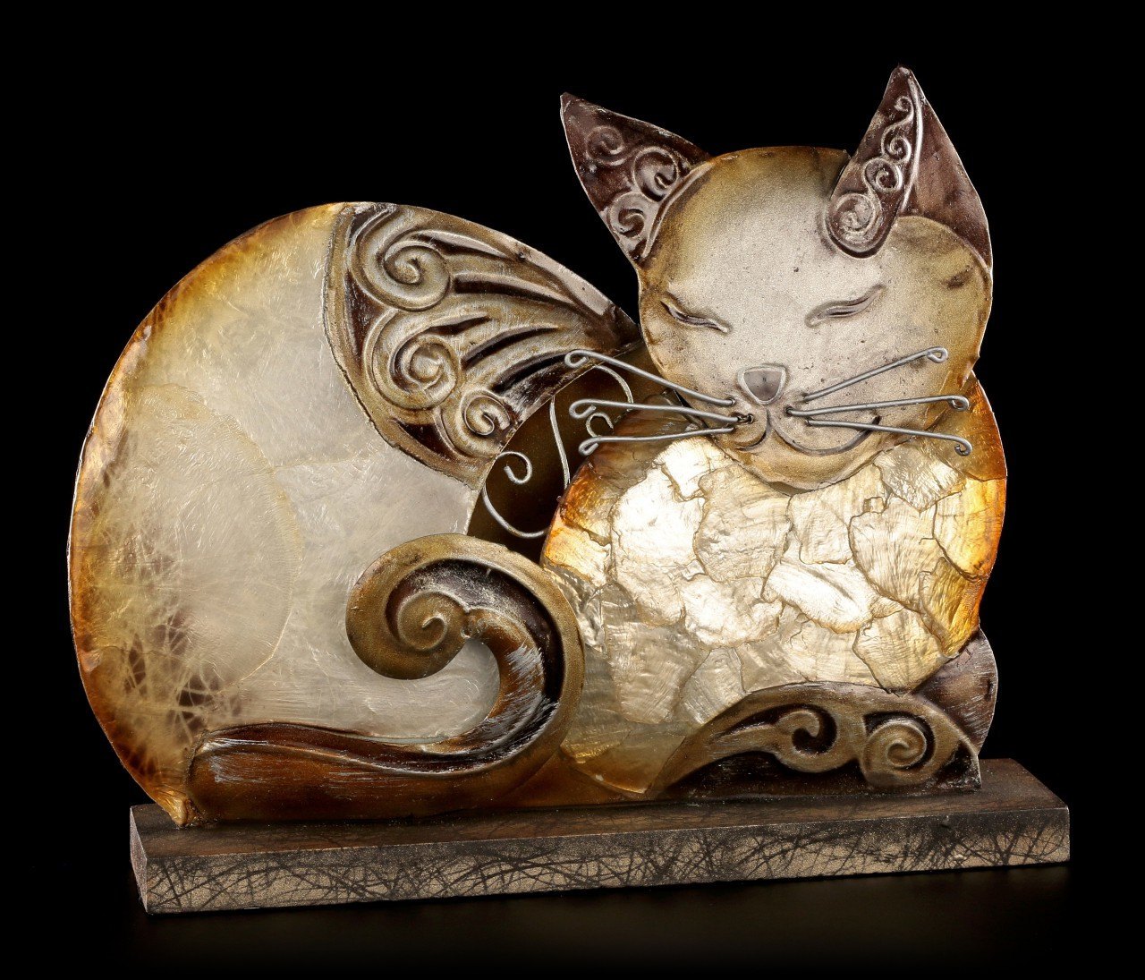 Metal Figurine - Sleeping Cat