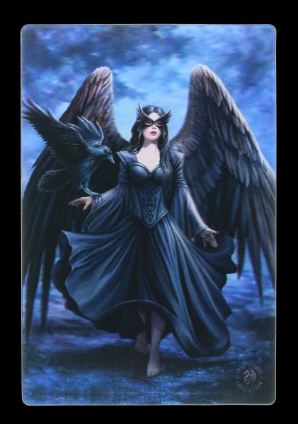 3D Postcard with Angel - Raven