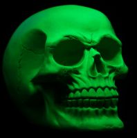 Skull Neon - Psychedelic Green