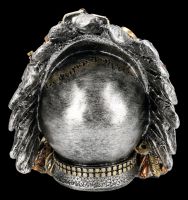Steampunk Skull with Feather Headdress - Cogwork Chief