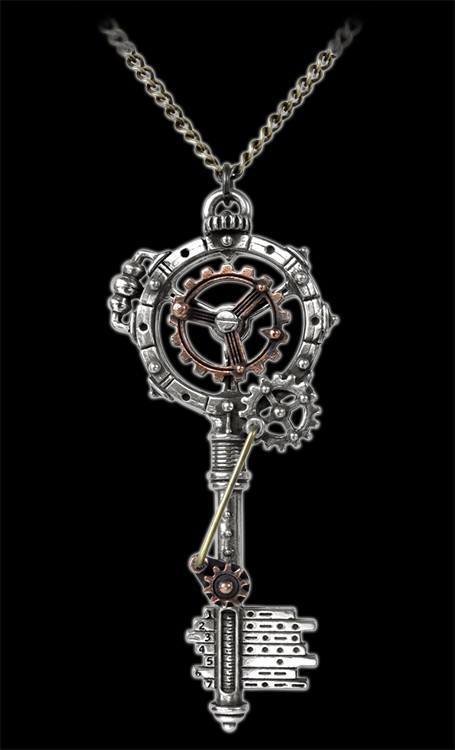 Alchemy Steampunk Halskette - Zahnrad Schlüssel