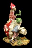 Pixie Figurine - Playing with Toadstool