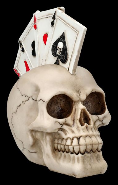 Totenkopf Figur - Pokerkarten - Four of a Kind