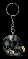 Keyring Skull - Black Rose from the Dead