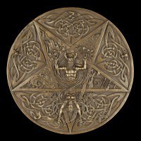 Wall Plaque - Horned God and elementary Goddess