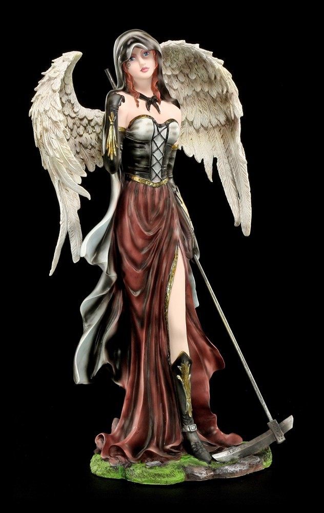 Large Angel Figurine - Silja with Scythe