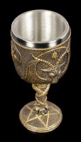 Ritual Goblet of Baphomet - gold colored