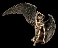 Engel Figur - Weiblicher Akt mit offenen Flügeln