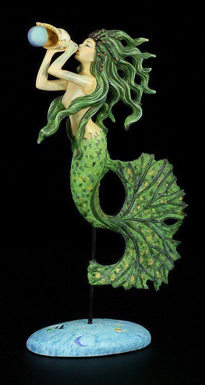 Mermaid Figurine - Blowing Bubbles by Collen-Tarroly