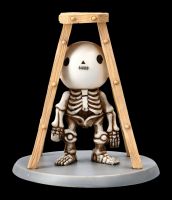 Skelett Figur - Lucky unter Leiter
