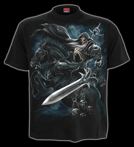 T-Shirt - Skelett Krieger - Grim Rider