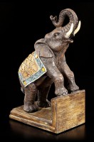 Buchstützen Set - Geschmückte Elefanten