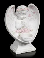 Tealight Holder - Boy Angel with Hearts