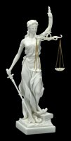 White Lady Justice Figurine - Justitia Goddess