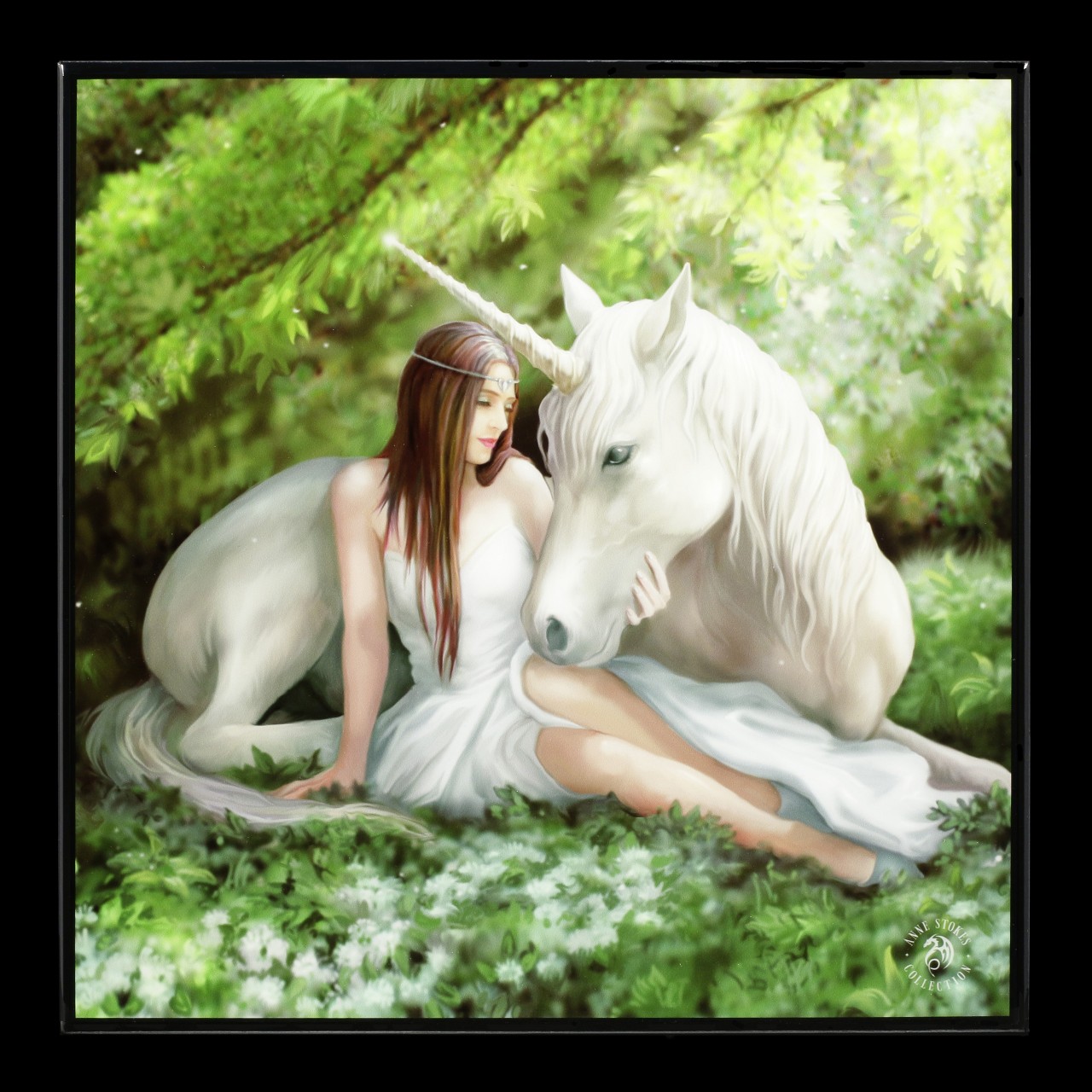 Small Crystal Clear Picture with Unicorn - Pure Heart