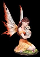 Elfen Figur - Amy mit Hundewelpe