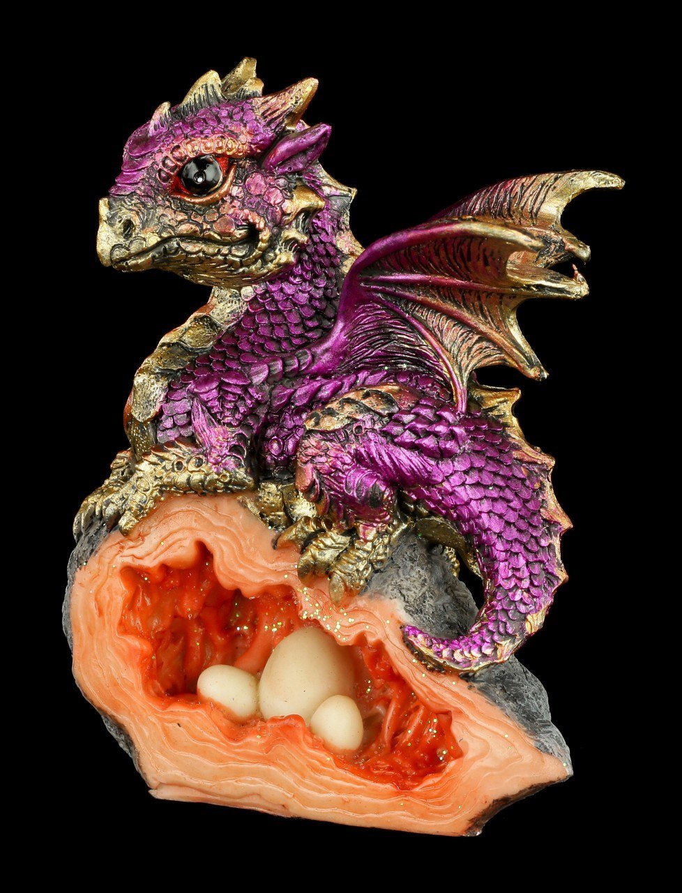 Dragon Figurine - Nest Guardian - Red
