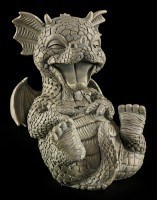 Garden Figurine - Dragon Cracked Up Laughing
