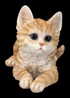Cat Figurine - Orange Tabby Baby lying