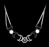 Alchemy Wiccan Necklace - Tres Lunae