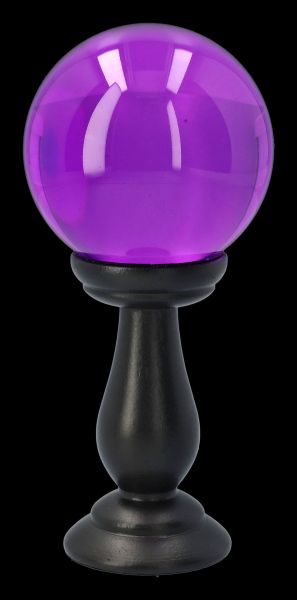 Purple Crystal Ball on Stand