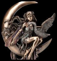 Fairy Figurine with Swan on Moon