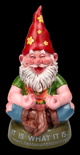 Garden Gnome Figurine - Hippie Meditating
