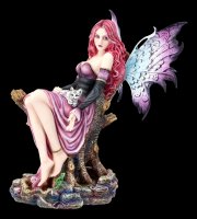 Fairy Figurine - Arien with Baby Tiger