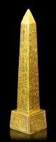 Egyptian Obelisk with Hieroglyphics - gold colored