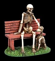 Skeleton Figurine with Dog - Love Never Dies
