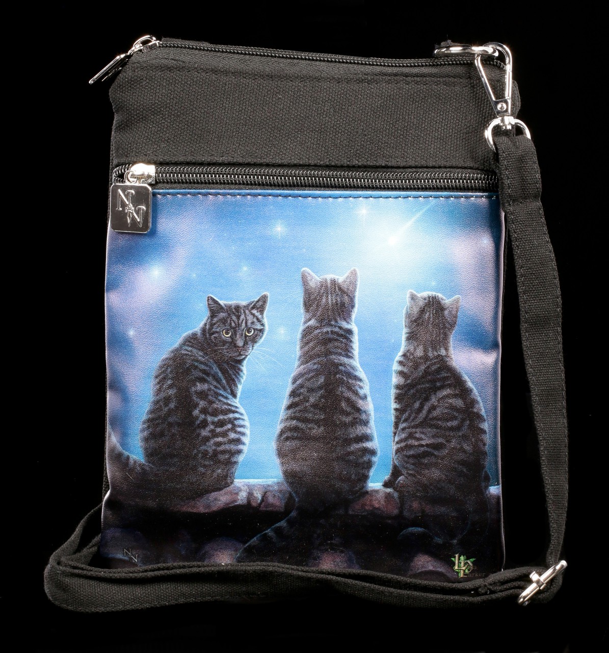 Small Shoulder Bag with Cats - Wish Upon a Star