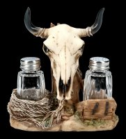Salt and Pepper Shaker - Western Bull Skull